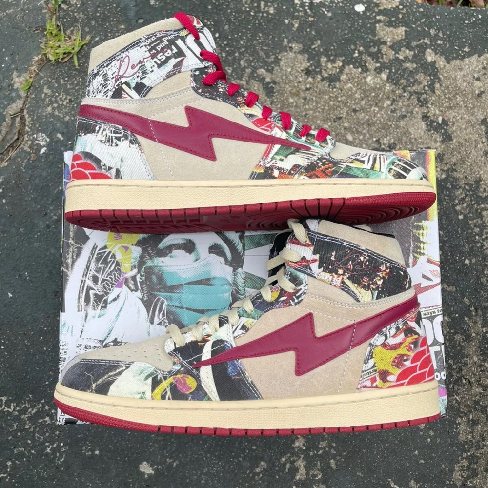 Kool Kiy x Reves Paris 85' high Paris sz 11 (Preowned)